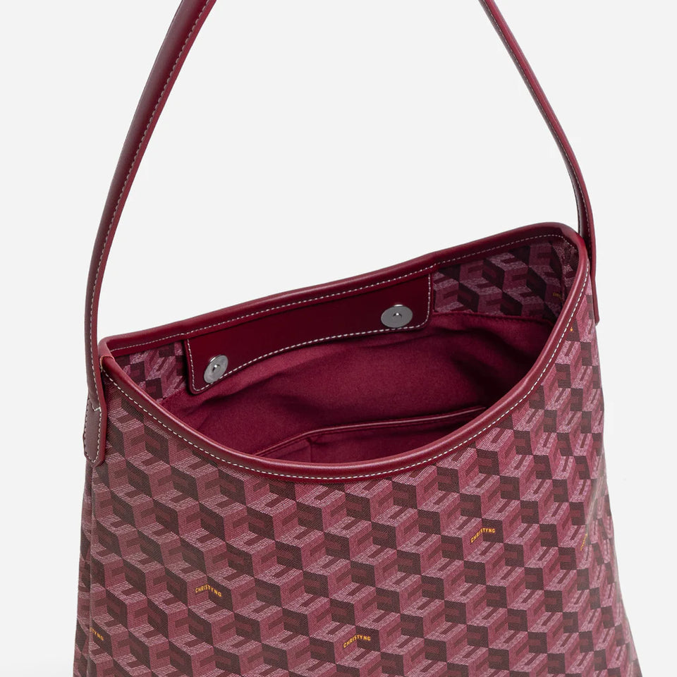 Alesso Small Hobo Bag - Burgundy (Pre-Order)