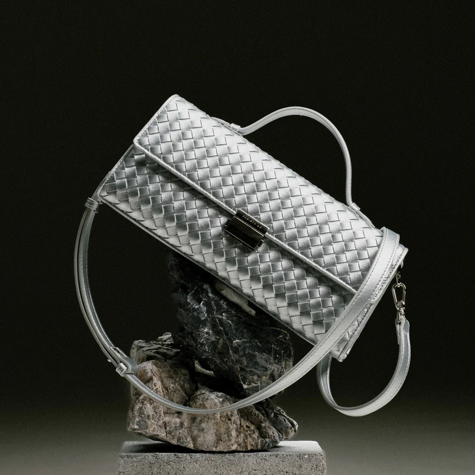 Bruna Handbag - Silver (Pre-Order)