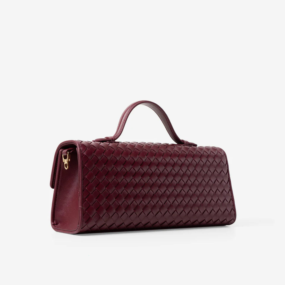 Bruna Handbag - Burgundy (Pre-Order)