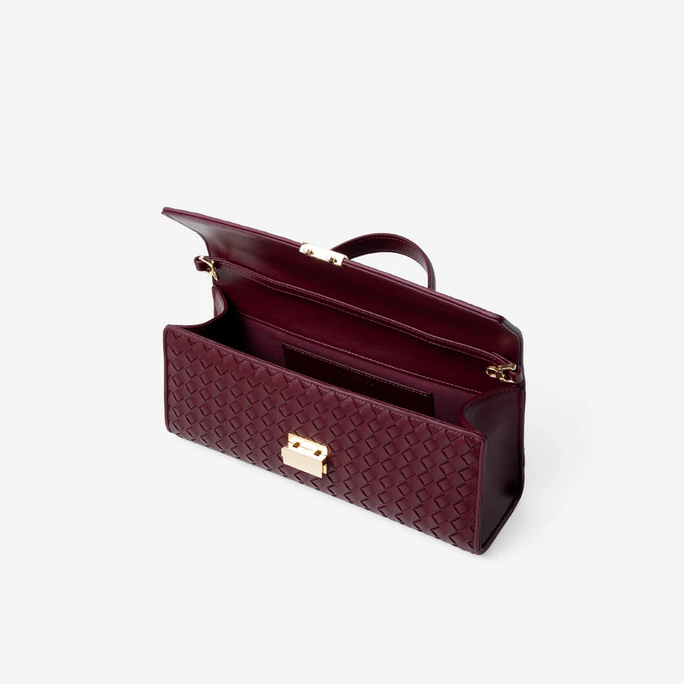 Bruna Handbag - Burgundy (Pre-Order)