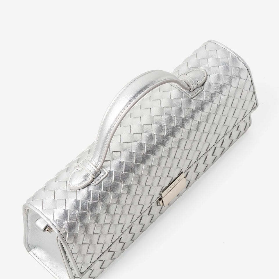 Bruna Handbag - Silver (Pre-Order)