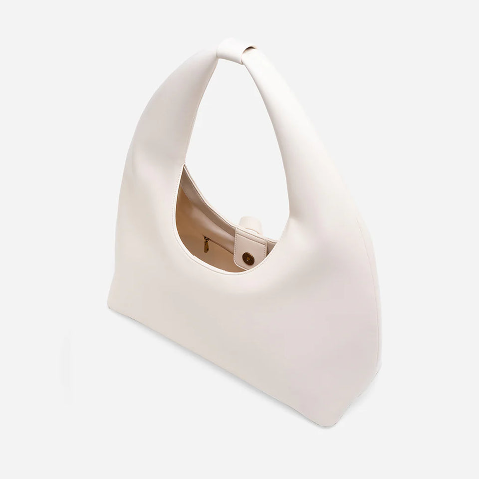 Callum Hobo Bag - Eggshell White (Pre-Order)