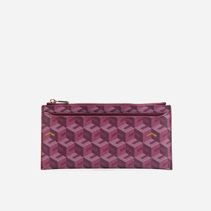 Chrissy Wallet Print Edition - Burgundy (On-Hand)