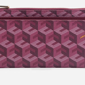 Chrissy Wallet Print Edition - Burgundy (On-Hand)