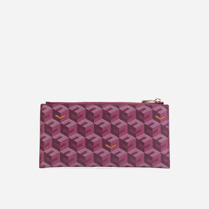 Chrissy Wallet Print Edition - Burgundy (On-Hand)
