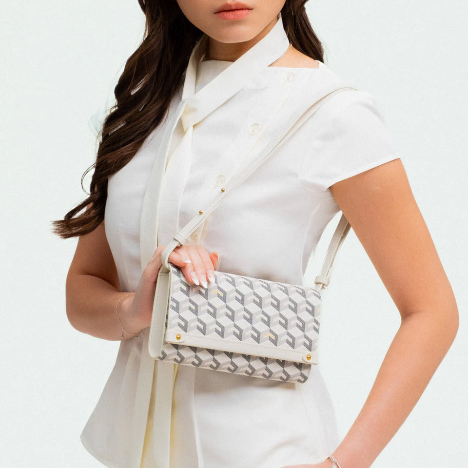 Diego Shoulder Bag - White (Pre-Order)