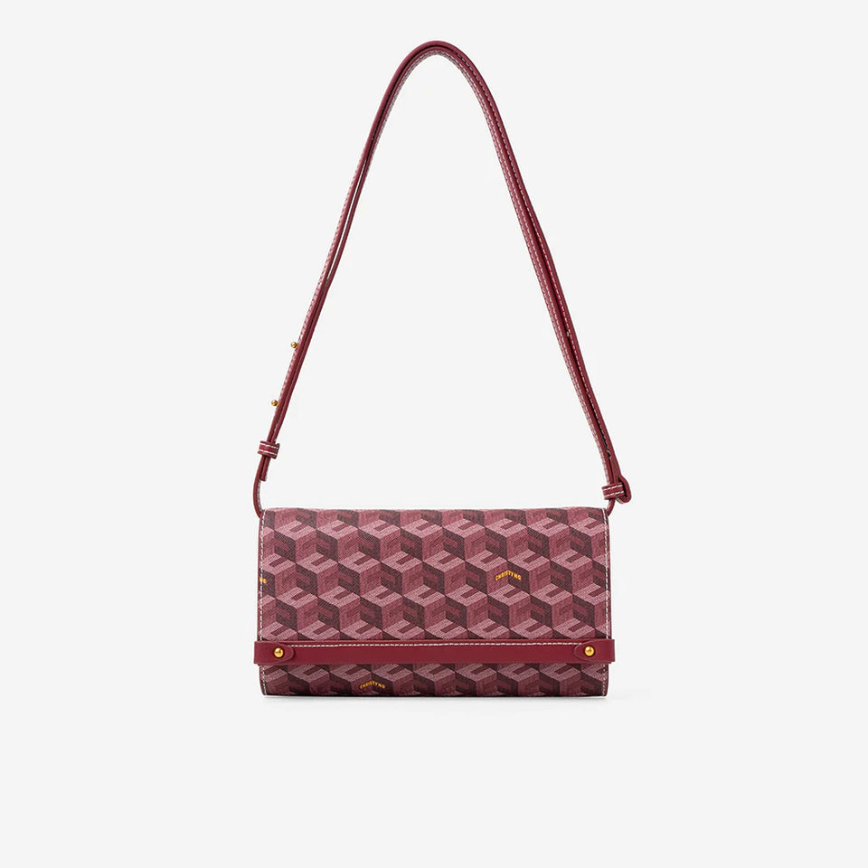 Diego Shoulder Bag - Burgundy (Pre-Order)