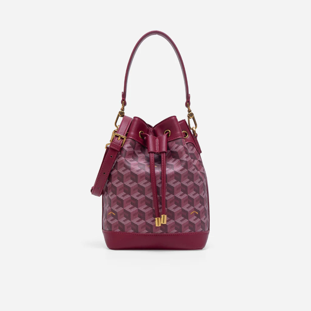 Giorgio Bucket Bag - Burgundy (Pre-Order)