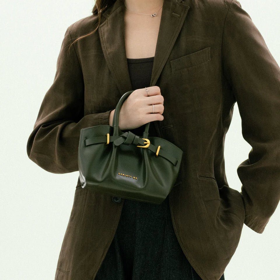 Inaya Tote Bag - Dark Olive (Pre-Order)