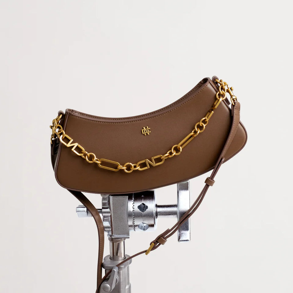 Ivy Chain Shoulder Bag - Brown (Pre-Order)