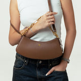 Ivy Chain Shoulder Bag - Brown (Pre-Order)