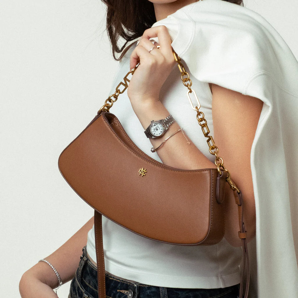 Ivy Chain Shoulder Bag - Tan (Pre-Order)