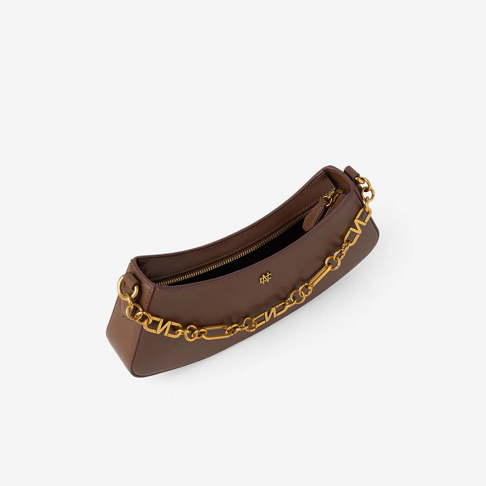 Ivy Chain Shoulder Bag - Brown (Pre-Order)