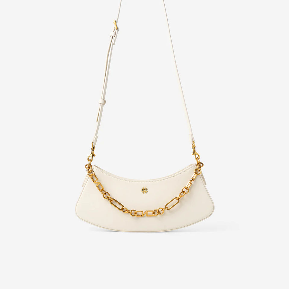 Ivy Chain Shoulder Bag - Eggshell White (Pre-Order)