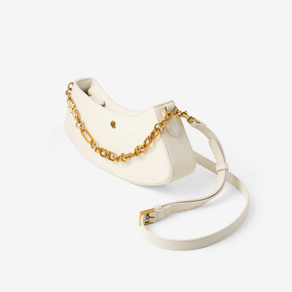 Ivy Chain Shoulder Bag - Eggshell White (Pre-Order)