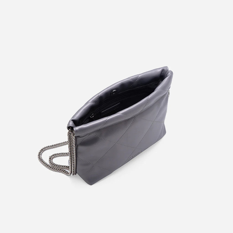 Izzie Mini Chain Bag - Gun Metal (Pre-Order)