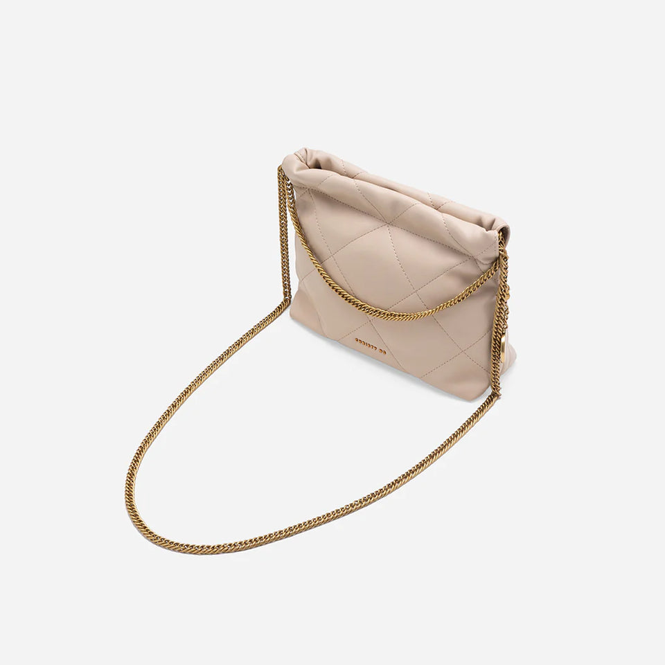 Izzie Mini Chain Bag - Sandy Beige (Pre-Order)