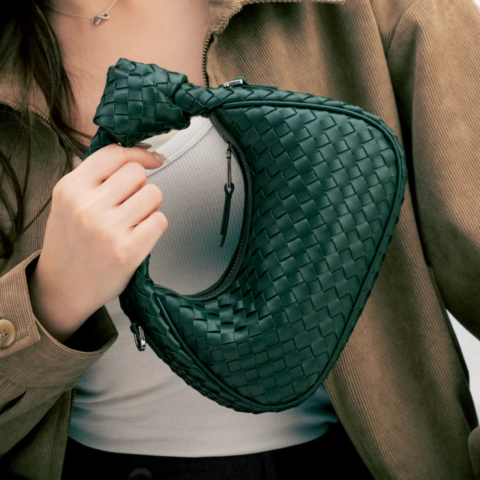 Luciana Woven Bag - Emerald Green (Pre-Order)
