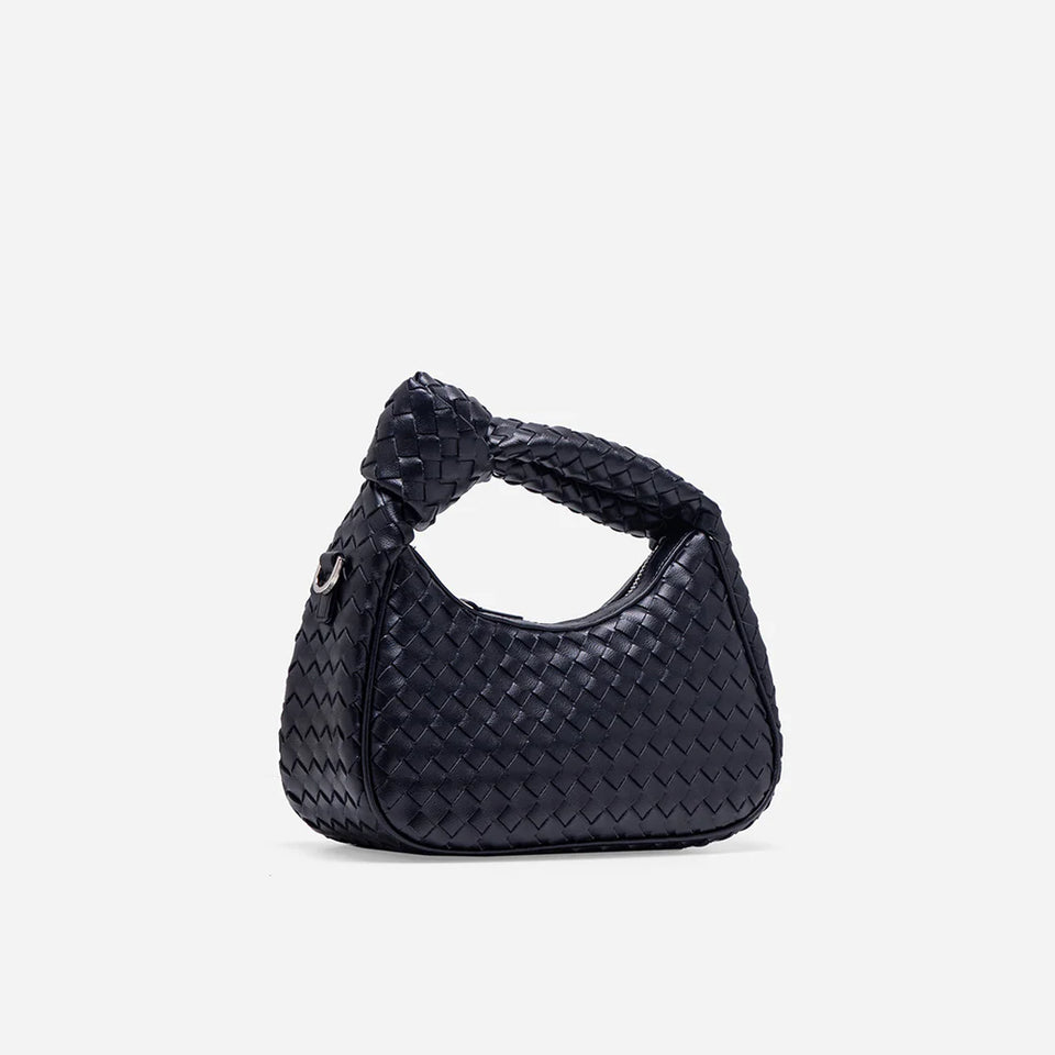 Luciana Woven Bag - Black (Pre-Order)