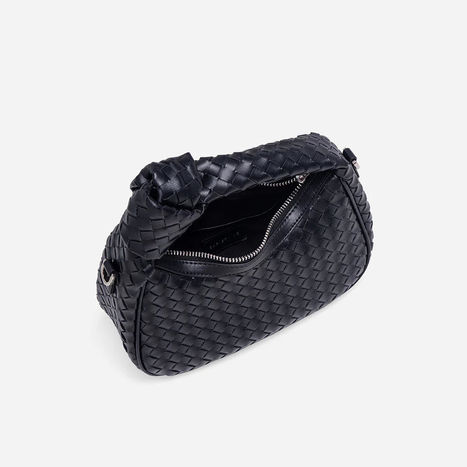 Luciana Woven Bag - Black (Pre-Order)
