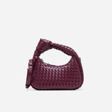 Luciana Woven Bag - Burgundy (Pre-Order)