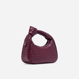 Luciana Woven Bag - Burgundy (Pre-Order)
