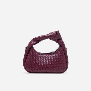 Luciana Woven Bag - Burgundy (Pre-Order)