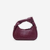 Luciana Woven Bag - Burgundy (Pre-Order)