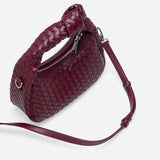 Luciana Woven Bag - Burgundy (Pre-Order)