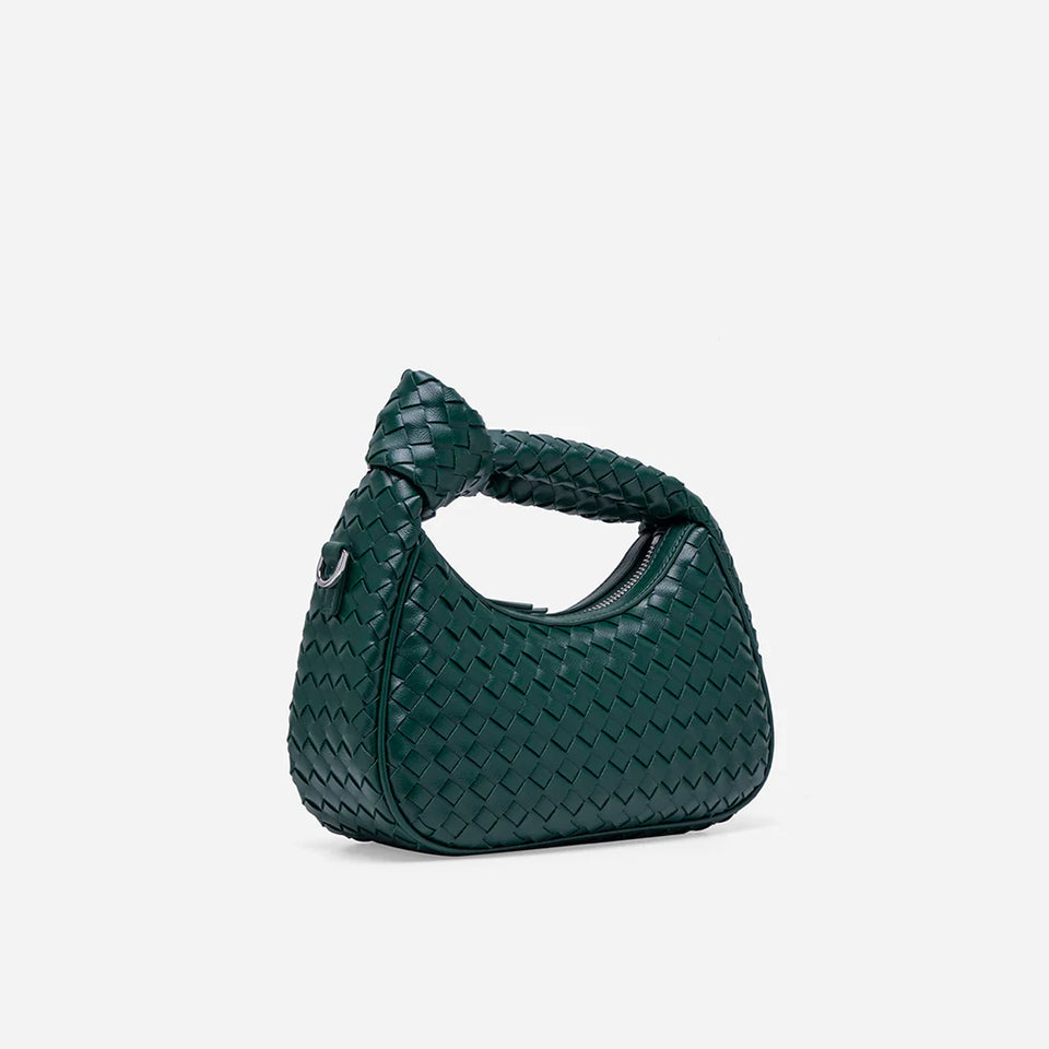 Luciana Woven Bag - Emerald Green (Pre-Order)
