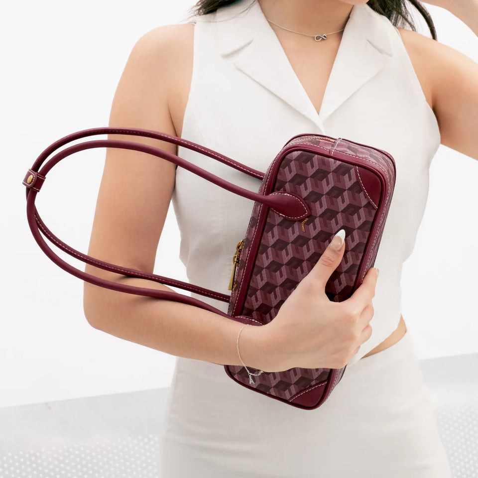 Marcelo Shoulder Bag - Burgundy (Pre-Order)