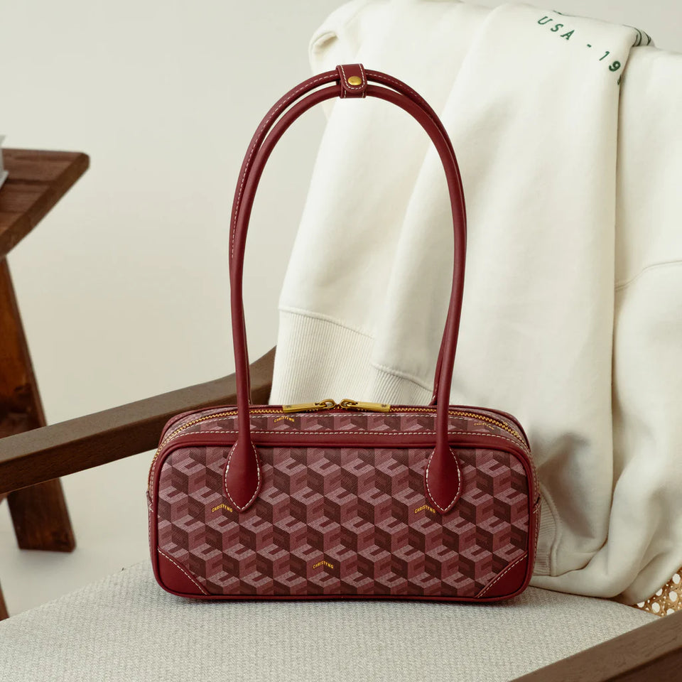 Marcelo Shoulder Bag - Burgundy (Pre-Order)