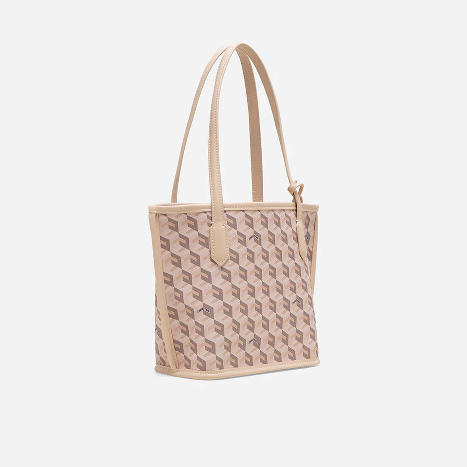 Russo Mini Tote Bag - Beige (On-Hand)