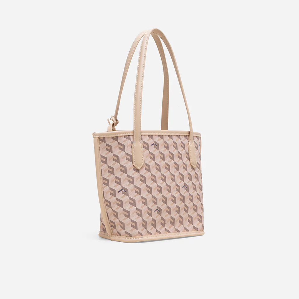Russo Mini Tote Bag - Beige (On-Hand)