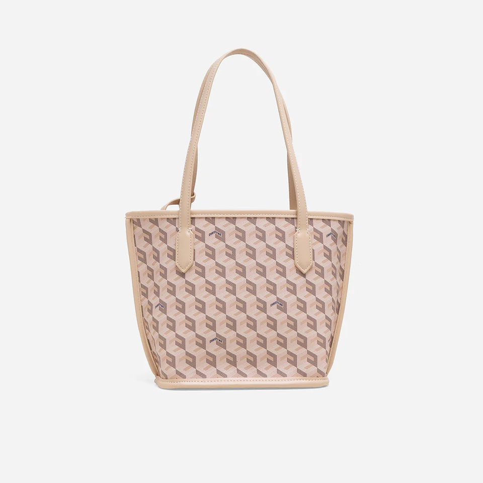 Russo Mini Tote Bag - Beige (On-Hand)