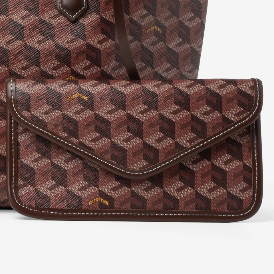 Russo Medium Tote Bag - Brown (On-Hand)