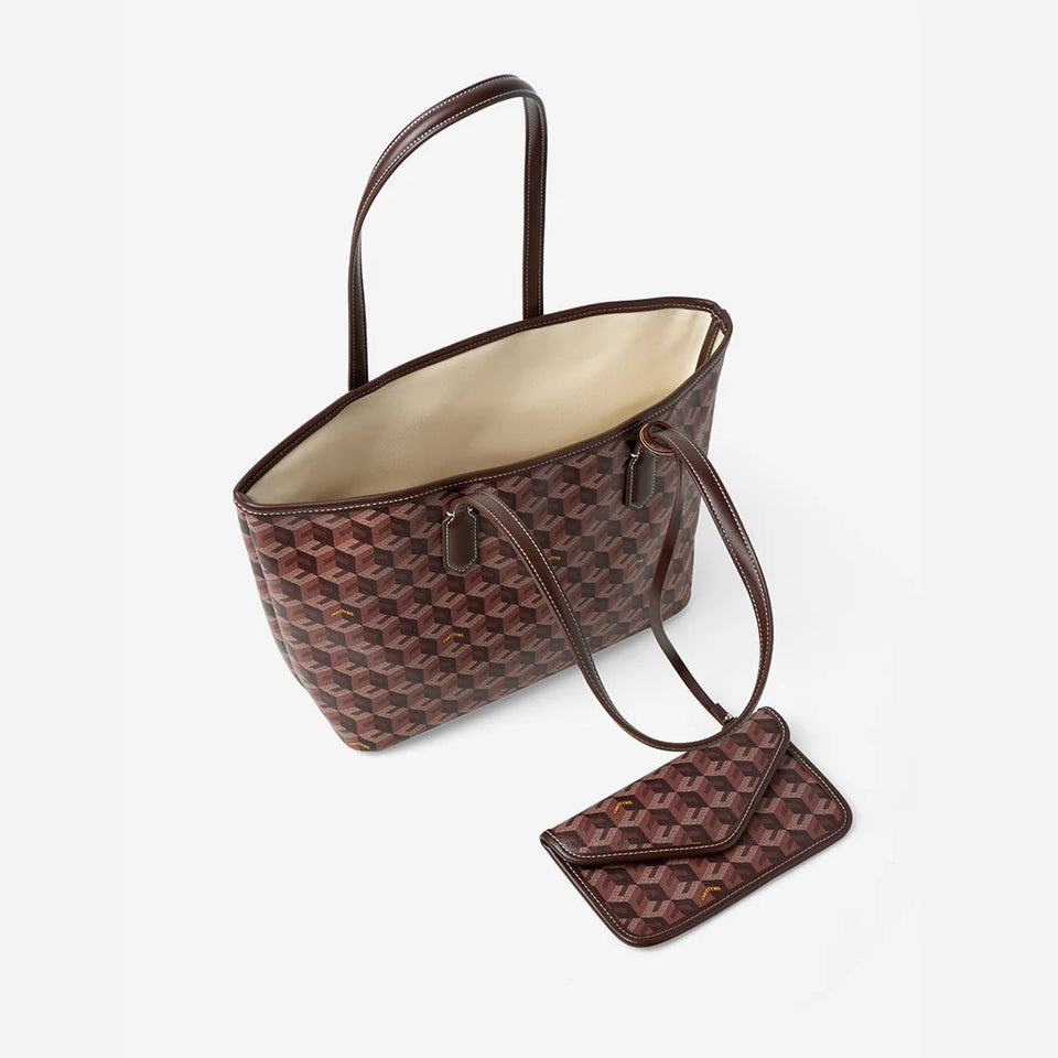 Russo Medium Tote Bag - Brown (On-Hand)