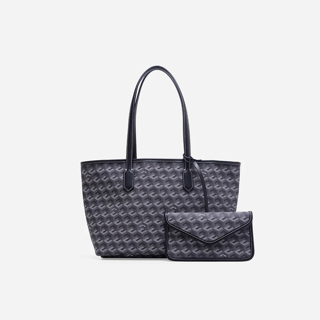 Russo Medium Tote Bag - Black (On-Hand)