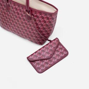 Russo Large Tote Bag - Burgundy (On-Hand)