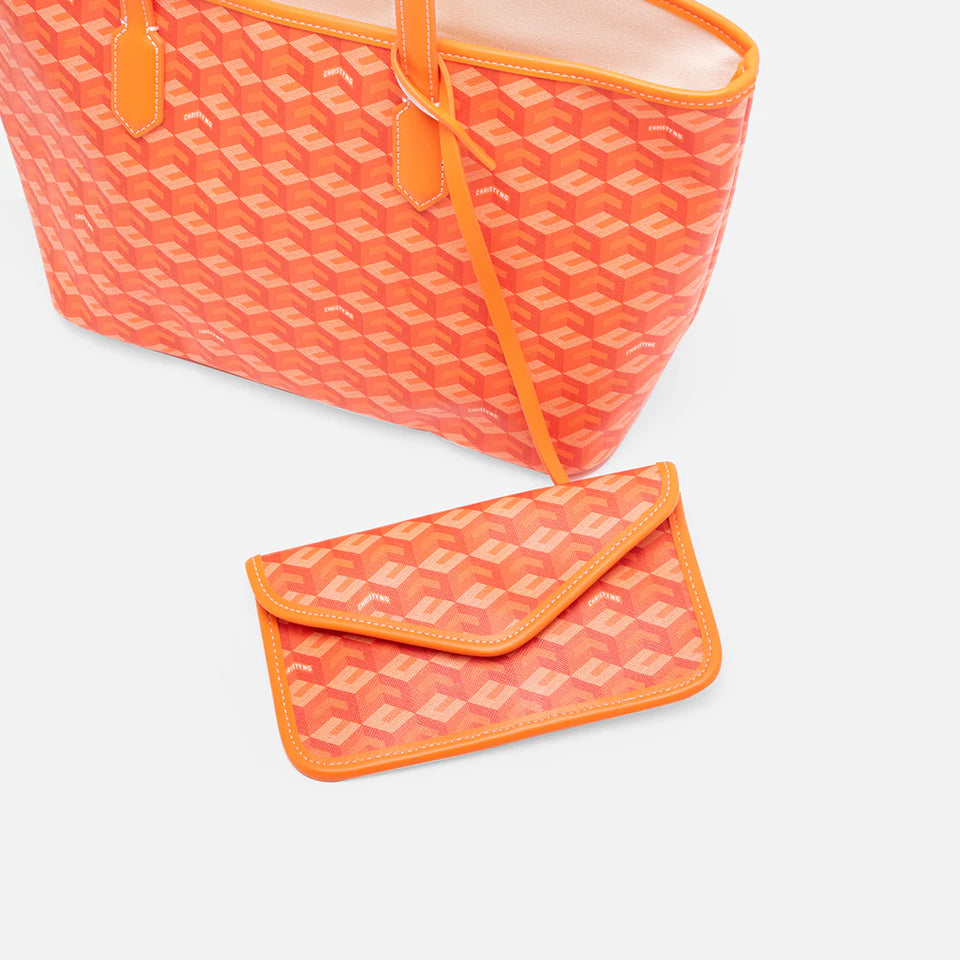 Russo Medium Tote Bag - Orange (On-Hand)