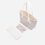 Russo Medium Tote Bag - White (On-Hand)