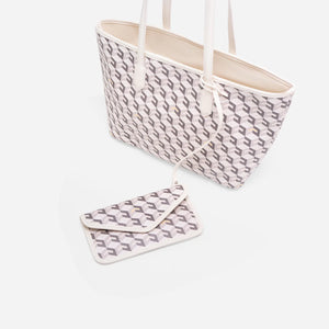 Russo Medium Tote Bag - White (On-Hand)