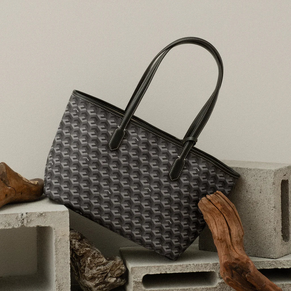 Russo Medium Tote Bag - Black (On-Hand)