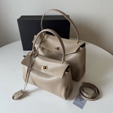 Linclon Genuine Leather Bag - Beige (On-Hand)