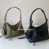 Garment Genuine Leather Bag - black (On-Hand)
