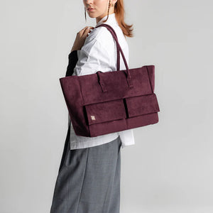 Aure Tote Suede - Burgundy (Pre-Order)