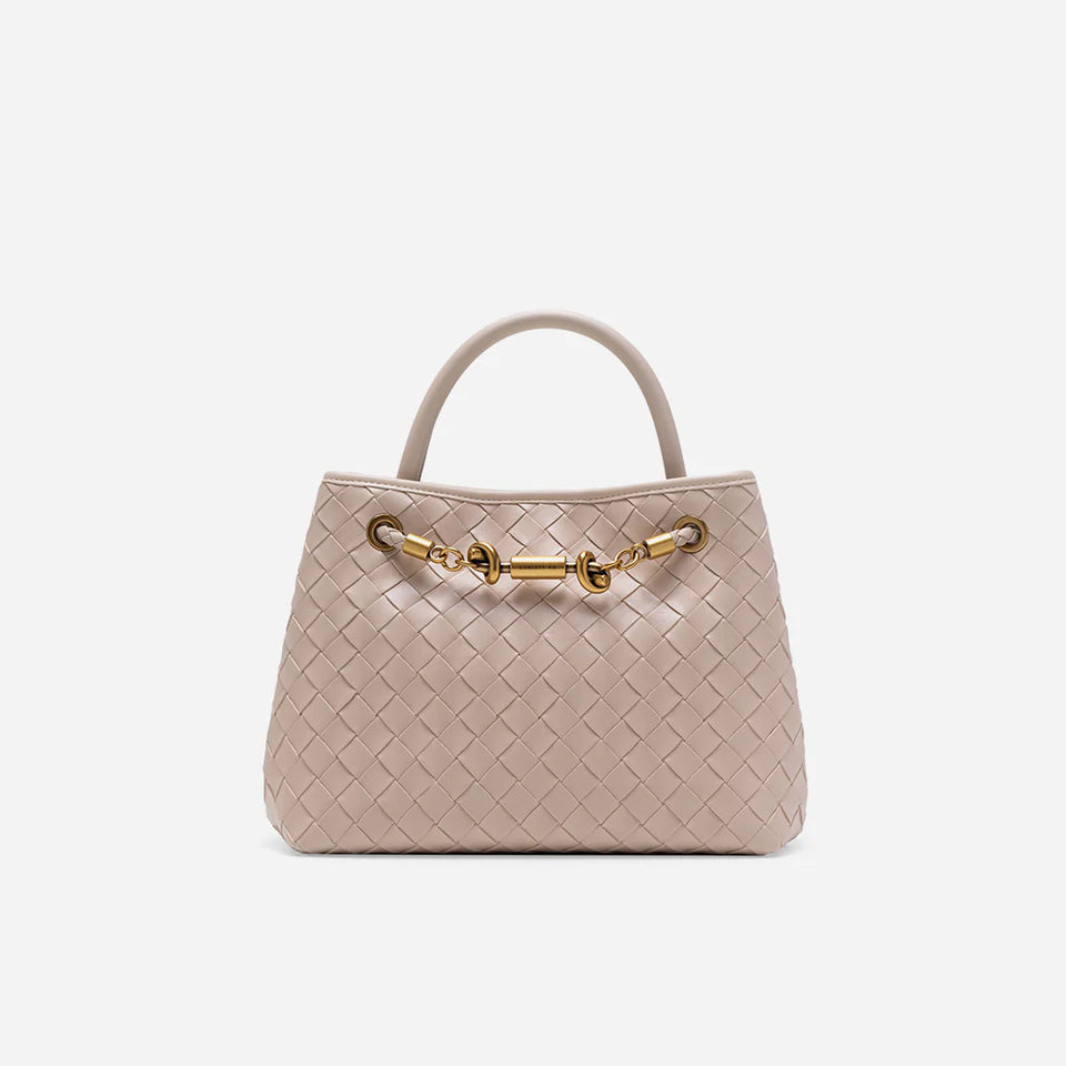 Verona Woven Handbag - Beige (Pre-Order)