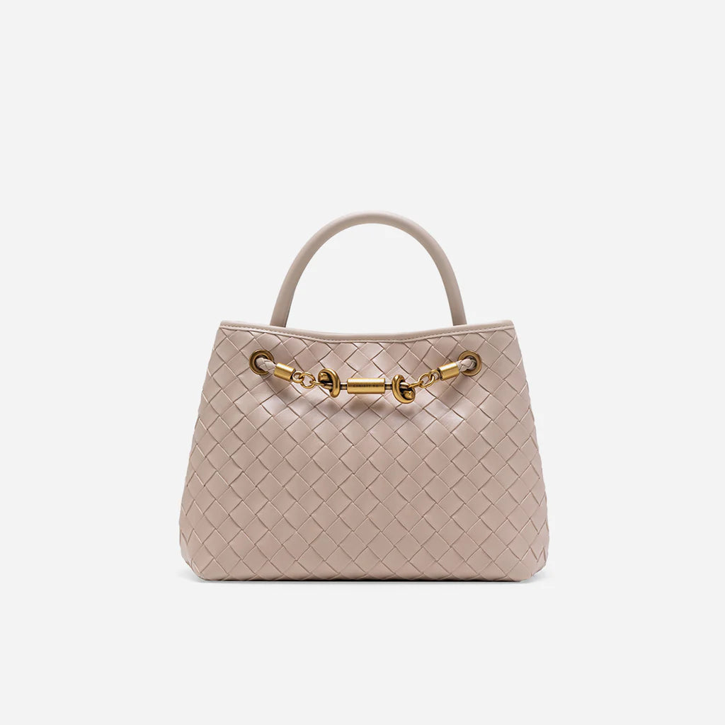 Verona Woven Handbag - Beige (Pre-Order)