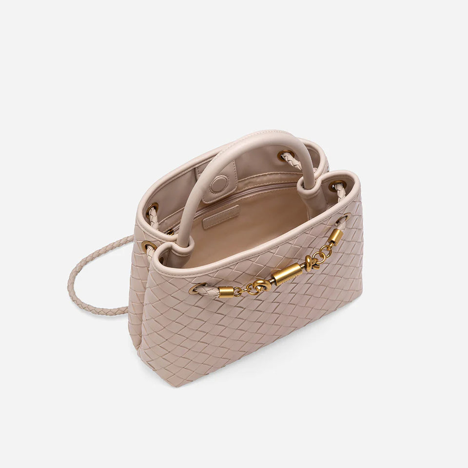 Verona Woven Handbag - Beige (Pre-Order)