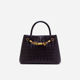 Verona Woven Handbag - Chestnut Brown (Pre-Order)